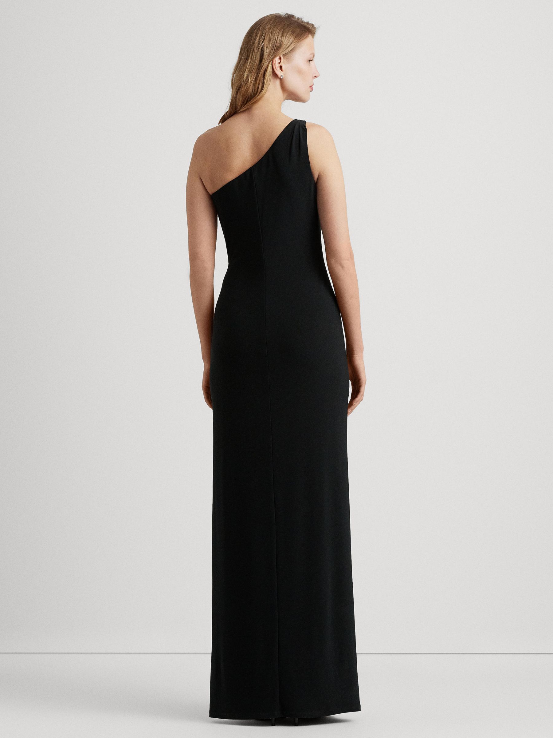 Ralph Lauren Belina Asymmetric Maxi Dress, Black