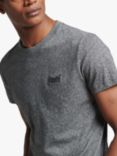 Superdry Organic Cotton Vintage Logo Embroidered T-Shirt, Karst Black Grit
