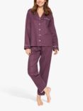 Nora Rose by Cyberjammies Lillian Spot Print Pyjama Set, Purple, Purple