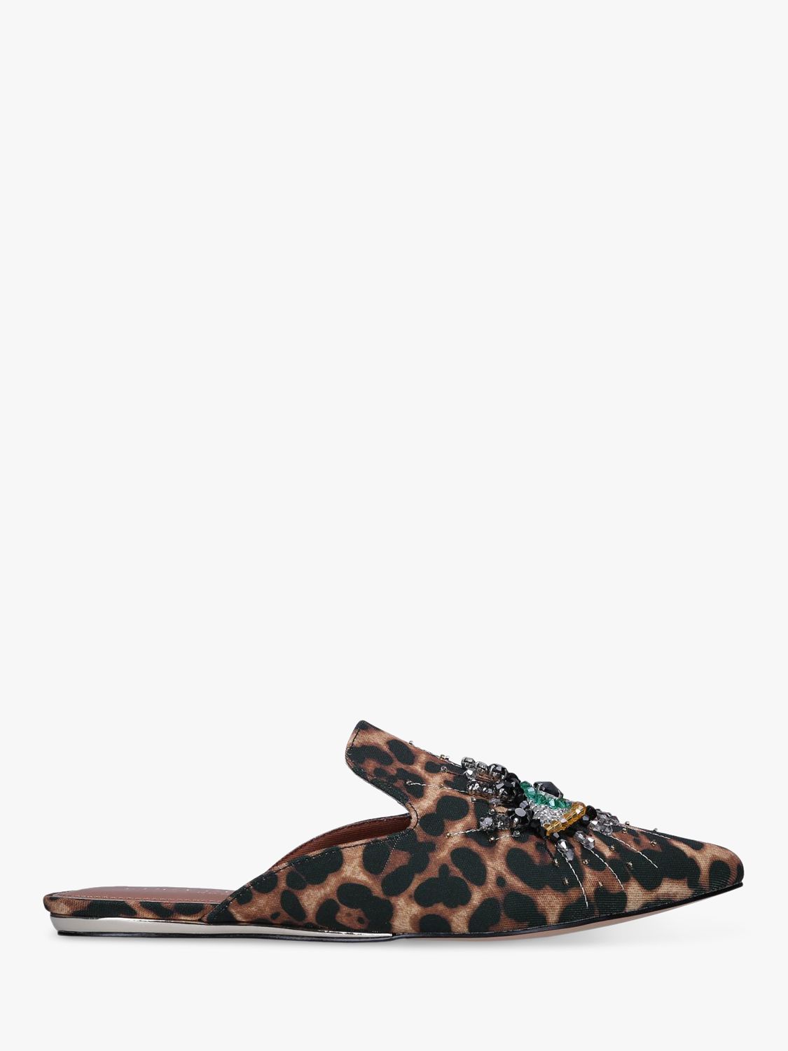 Kurt Geiger London Olive Eye Leopard Print Slip-On Loafers, Brown at ...