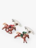 Simon Carter Horse Racing Cufflinks, Multi