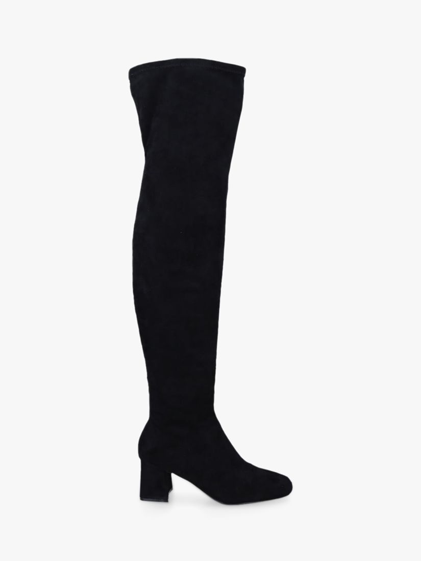 Carvela Quant Over The Knee Boots, Black at John Lewis & Partners