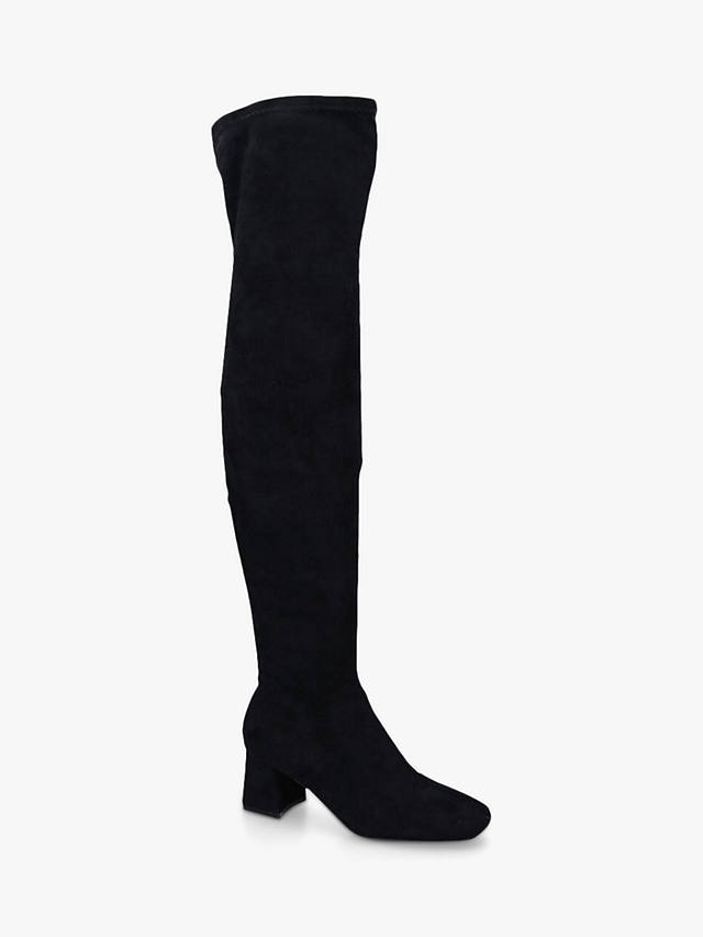Carvela Quant Over The Knee Boots, Black at John Lewis & Partners