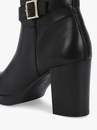Carvela Silver Leather Knee High Boots, Black