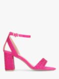 Carvela Kianni Jewelled Block Heel Sandals, Pink Fuchsia