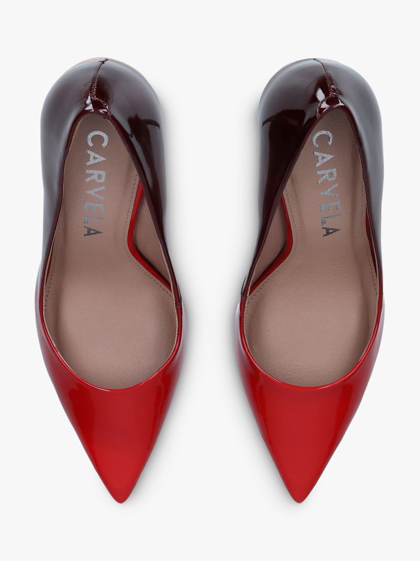 Carvela Sharp High Heel Court Shoes, Red at John Lewis & Partners