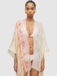 AllSaints Marea Ruana Tie Dye Print Kimono Jacket, Multi