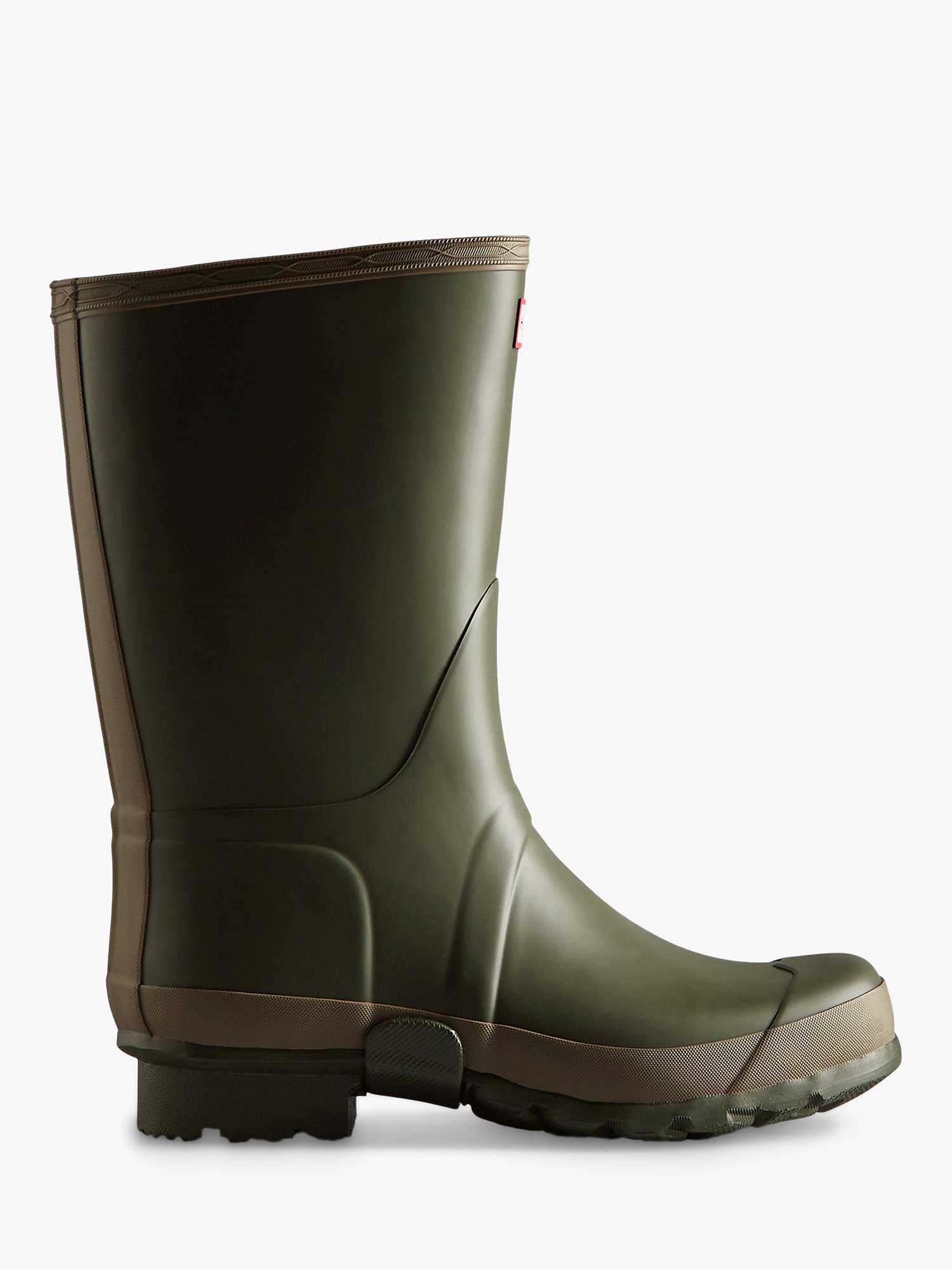 Buy Hunter Gardener Rubber Wellington Boots, Dark Olive Online at johnlewis.com