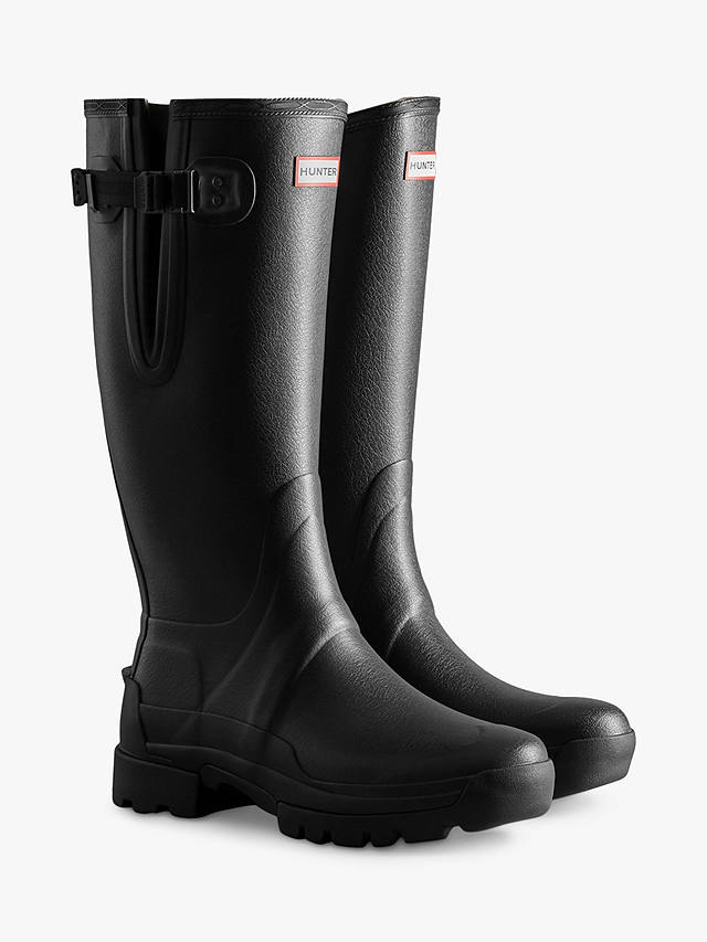 Hunter Men's Balmoral Adjustable Wellington Boots, Black