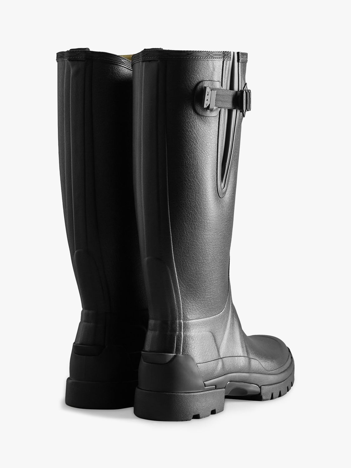 Hunter Men's Balmoral Adjustable Wellington Boots, Black, 7
