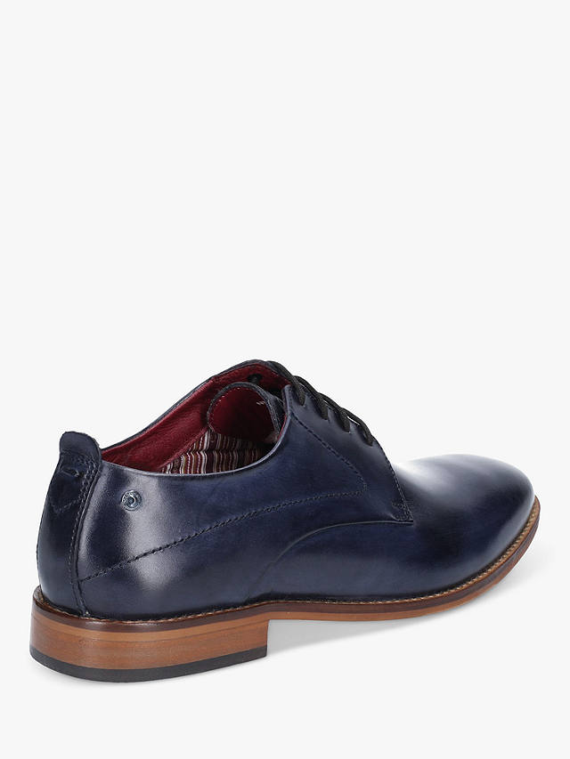 Base London Script Washed Leather Derby Shoes
