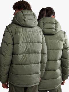 Napapijri Chairlift Hooded Puffer Jacket, Green Lichen, M