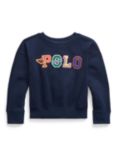 Polo Ralph Lauren Kids' Multi Logo Sweatshirt, Newport Navy
