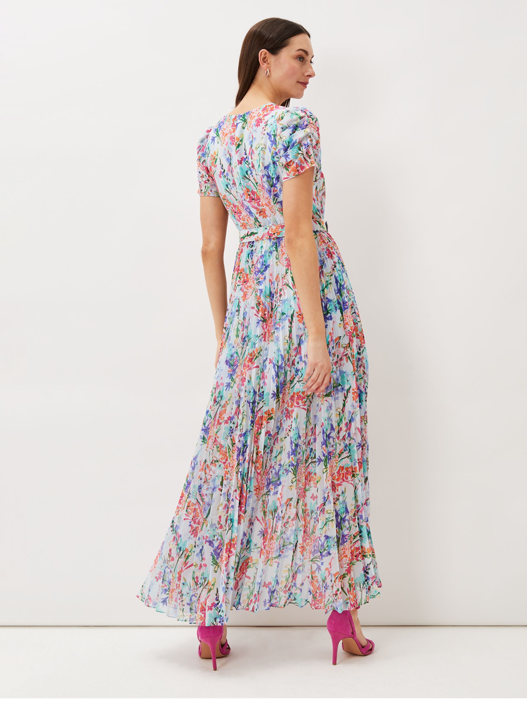 Phase Eight Cleo Floral Maxi Dress, Multi at John Lewis & Partners