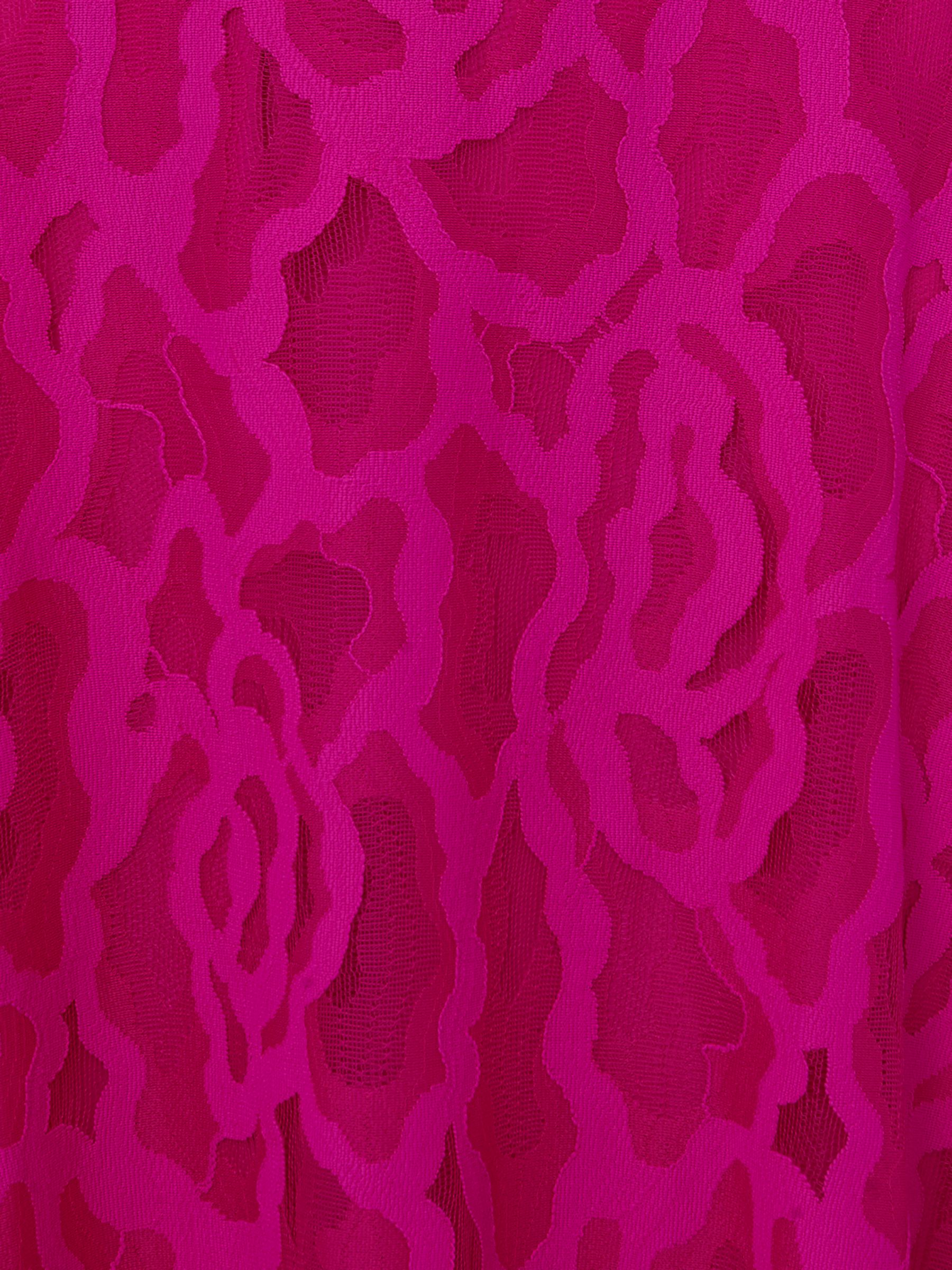 Phase Eight Lulu Lace Dress, Magenta Pink, 6