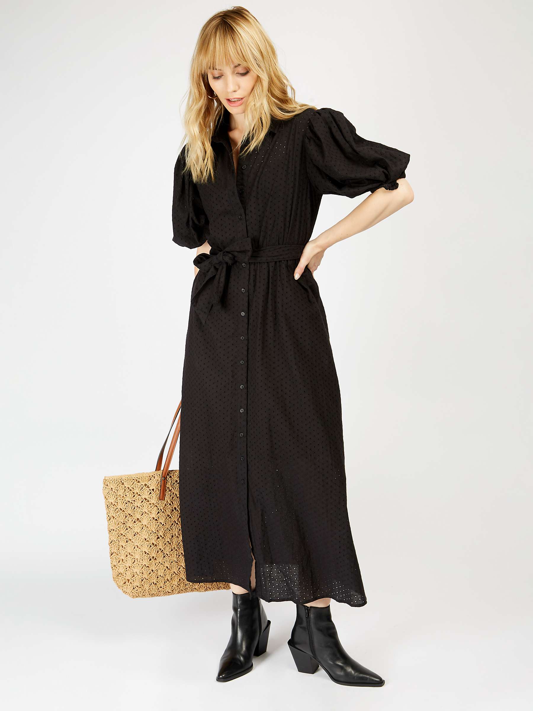Buy Somerset by Alice Temperley Broderie Angliase Midaxi Shirt Dress Online at johnlewis.com