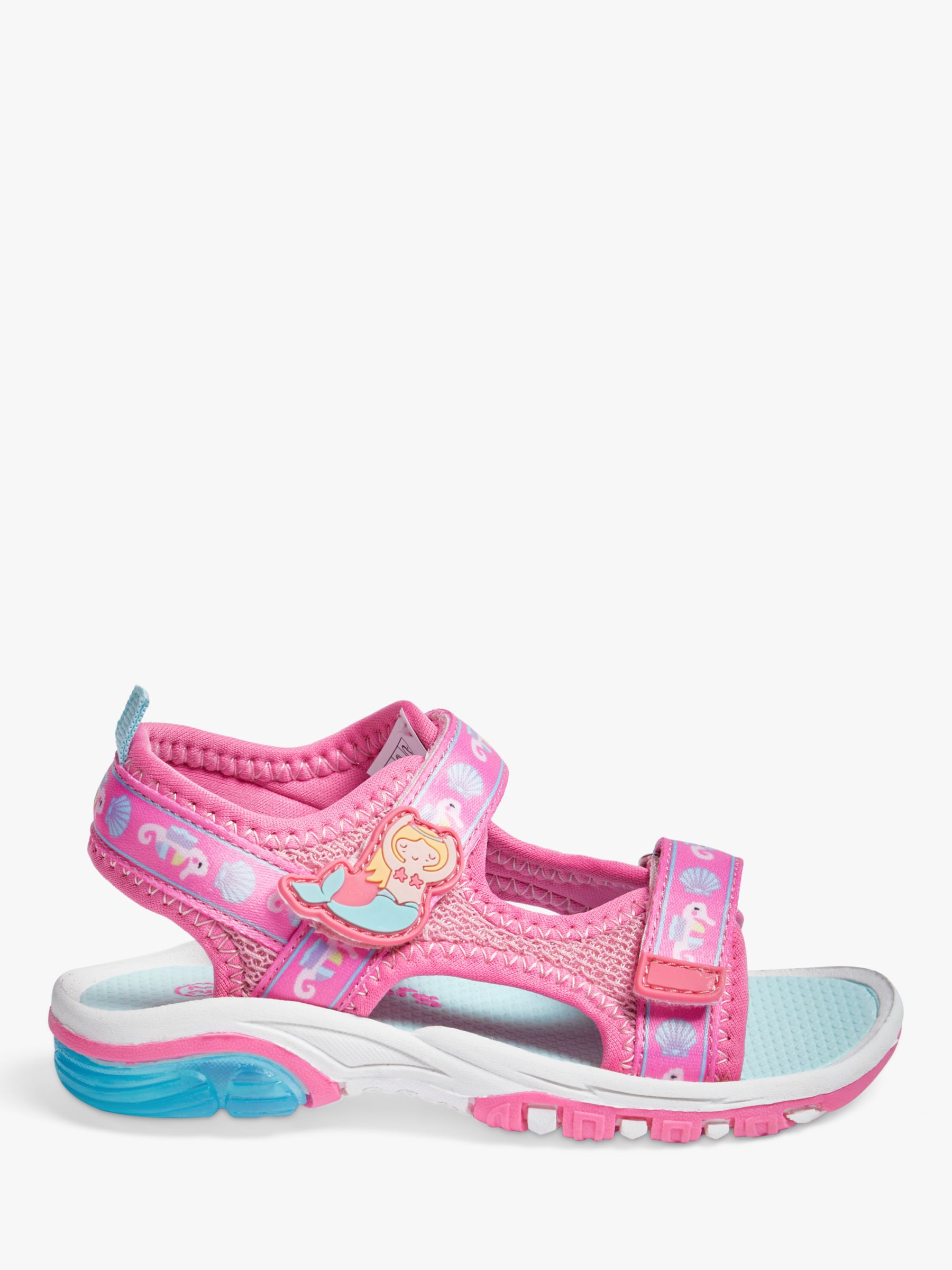 Pod Children's Alyssa Light Up Mermaid Sandals, Pink