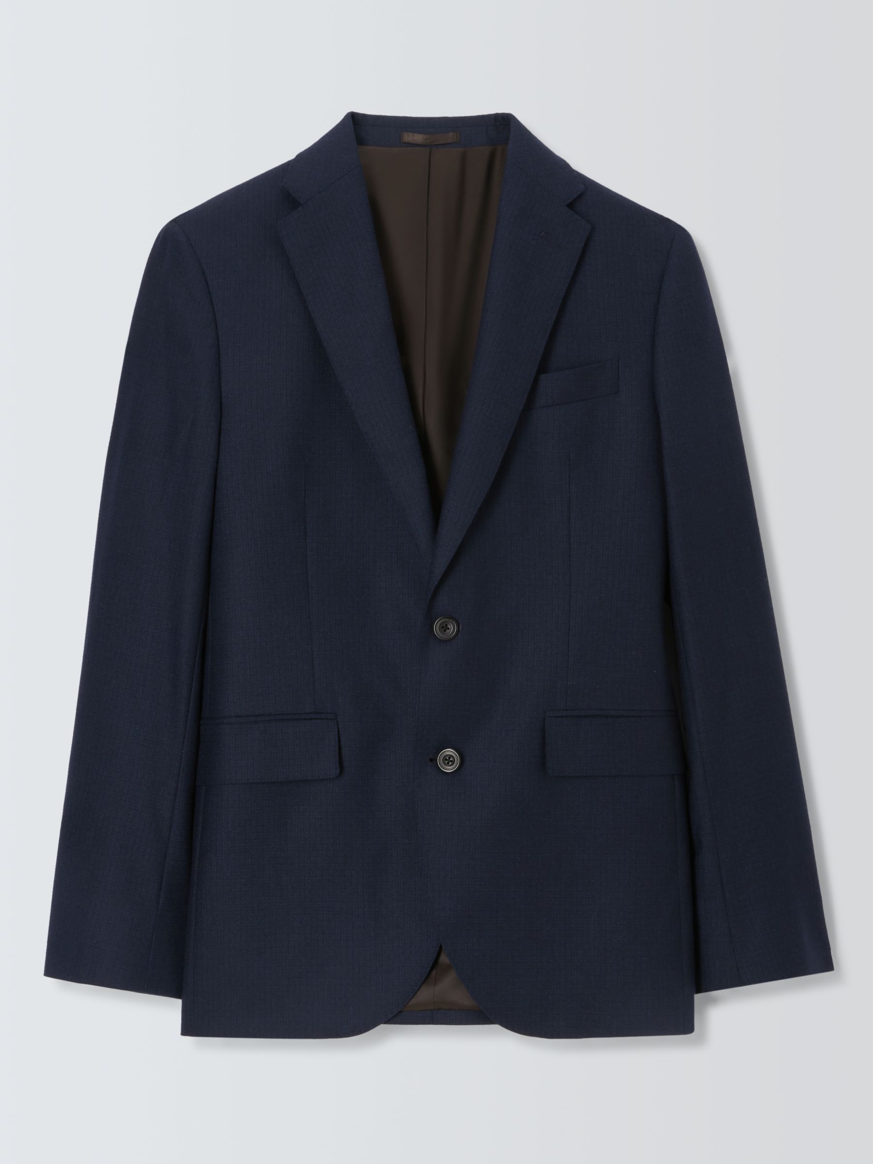 John Lewis Zegna Recycled Wool Regular Fit Suit Jacket, Navy at John ...