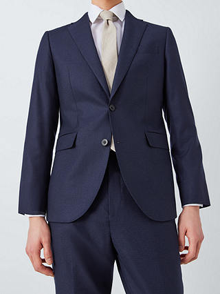John Lewis Zegna Recycled Wool Regular Fit Suit Jacket, Navy