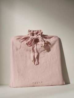 Truly Rectangular Linen Tablecloth, 240cm, Blush Pink