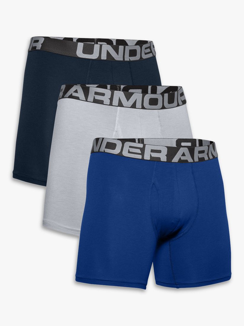 Under Armour Charged Cotton® 6" Boxerjock® Trunks, Pack of 3 at John & Partners