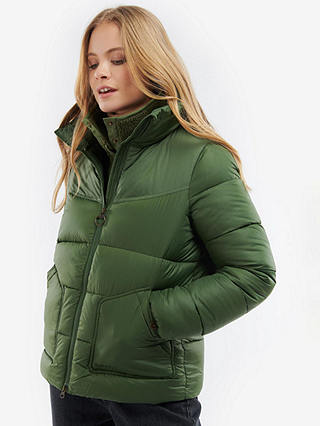 Barbour Belford Quilted Jacket, Moss Stone