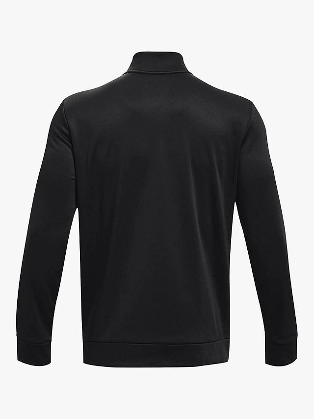 Under Armour Armour Fleece® 1/2 Zip Long Sleeve Gym Top, Black