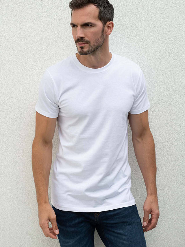 British Boxers GOTS Organic Short Sleeve Lounge T-Shirt, White