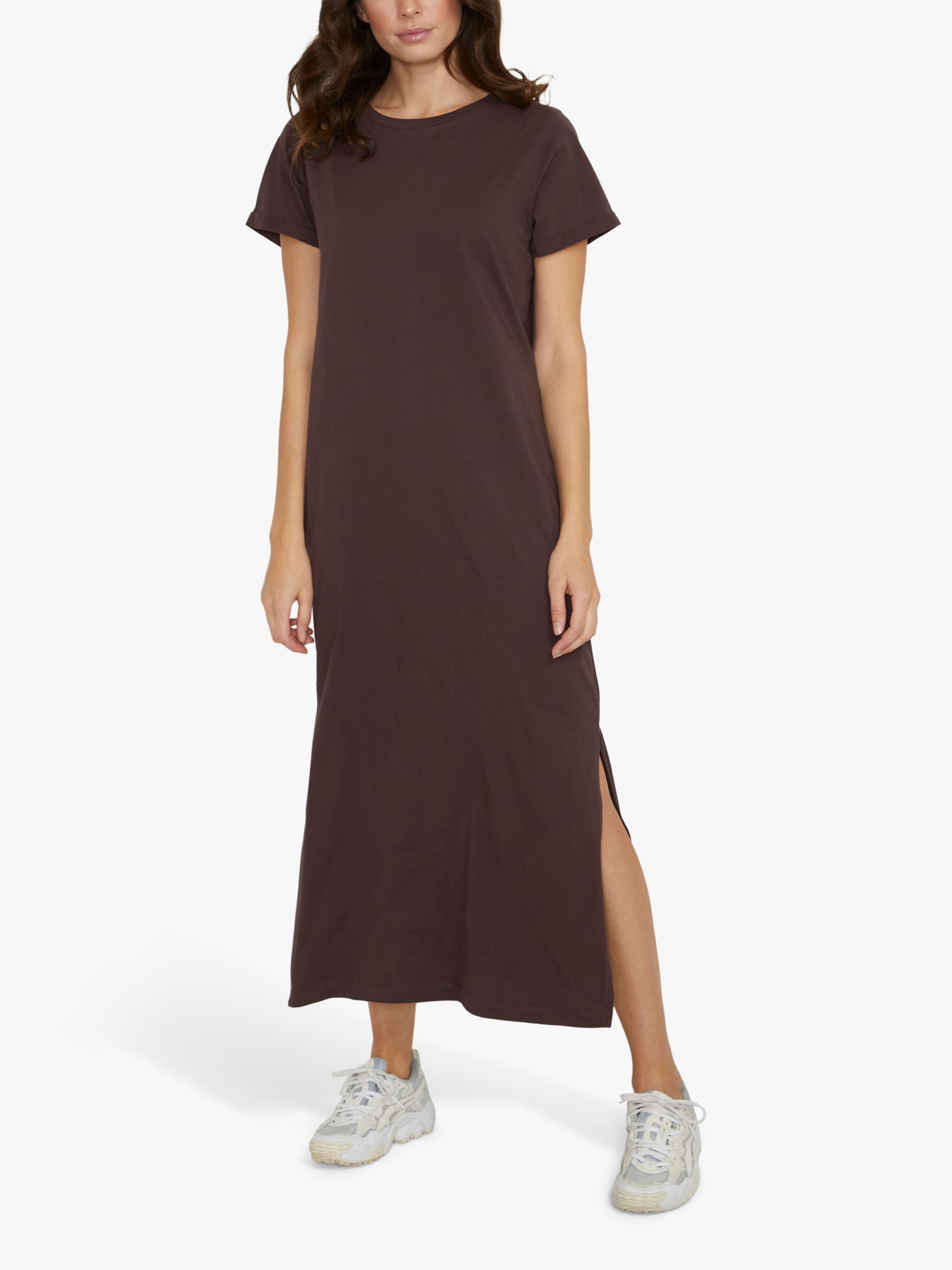 KAFFE Kacelina Midi T-Shirt Dress, Java, 8