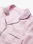 Piglet in Bed Linen Long Sleeve Pyjama Shirt, Blush Pink