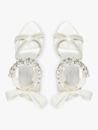 Dune Bridal Collection Martine Embellished Ankle Strap Wedding Shoes, Ivory