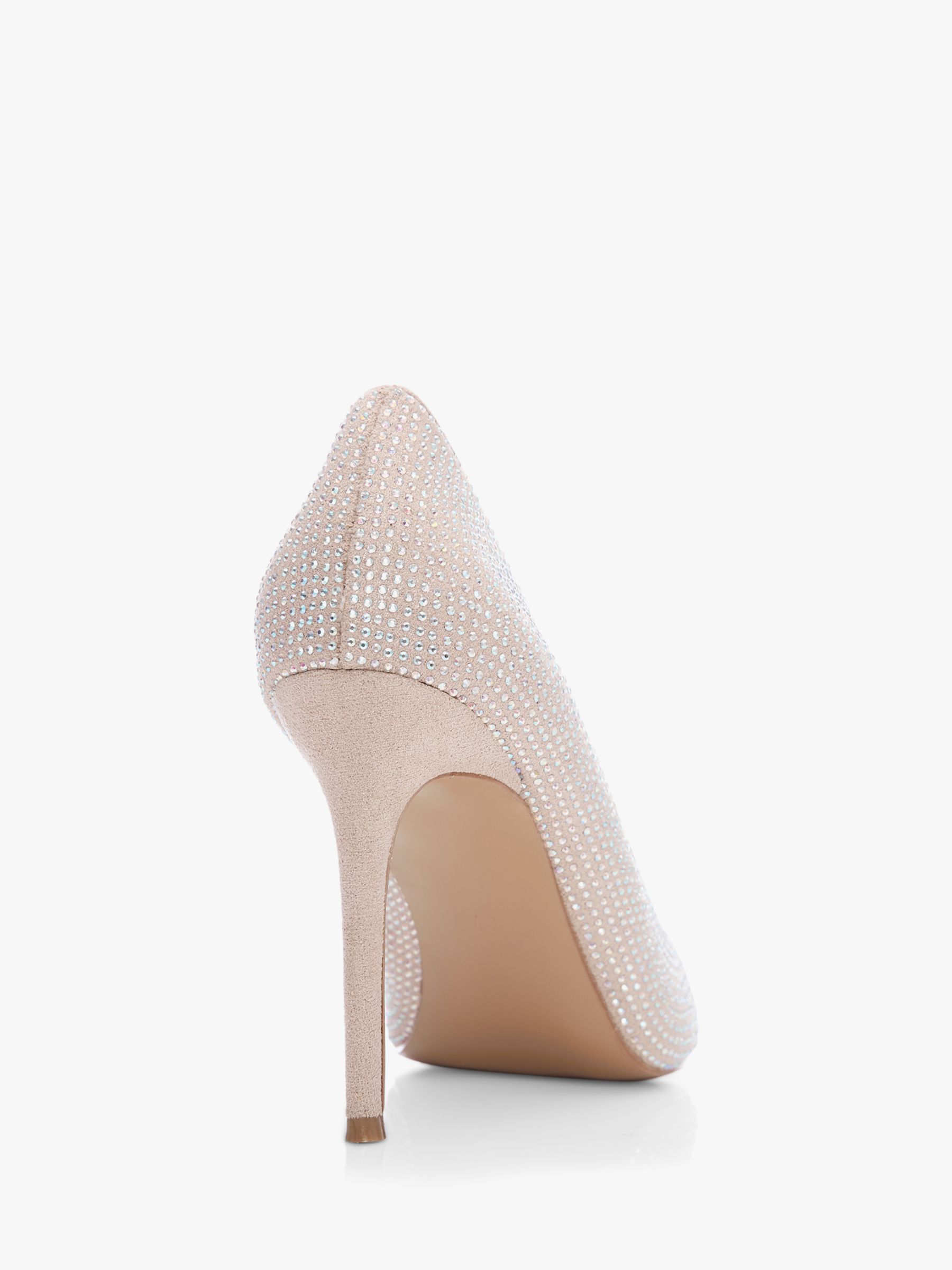 Moda in Pelle Railyn Faux Suede Court Shoes, Rose Gold at John Lewis ...