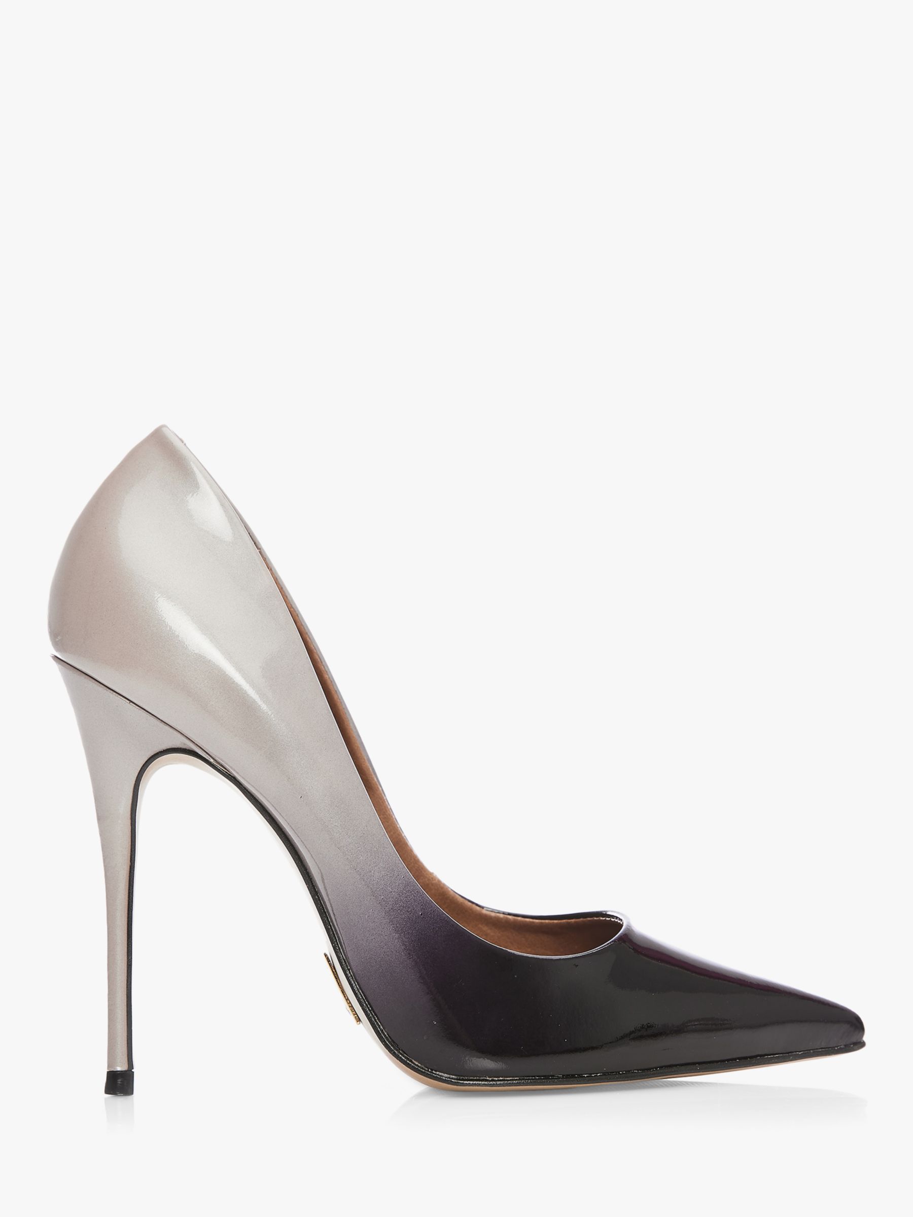 Moda in Pelle Christina Leather Stilleto Heel Court Shoes, Black ...