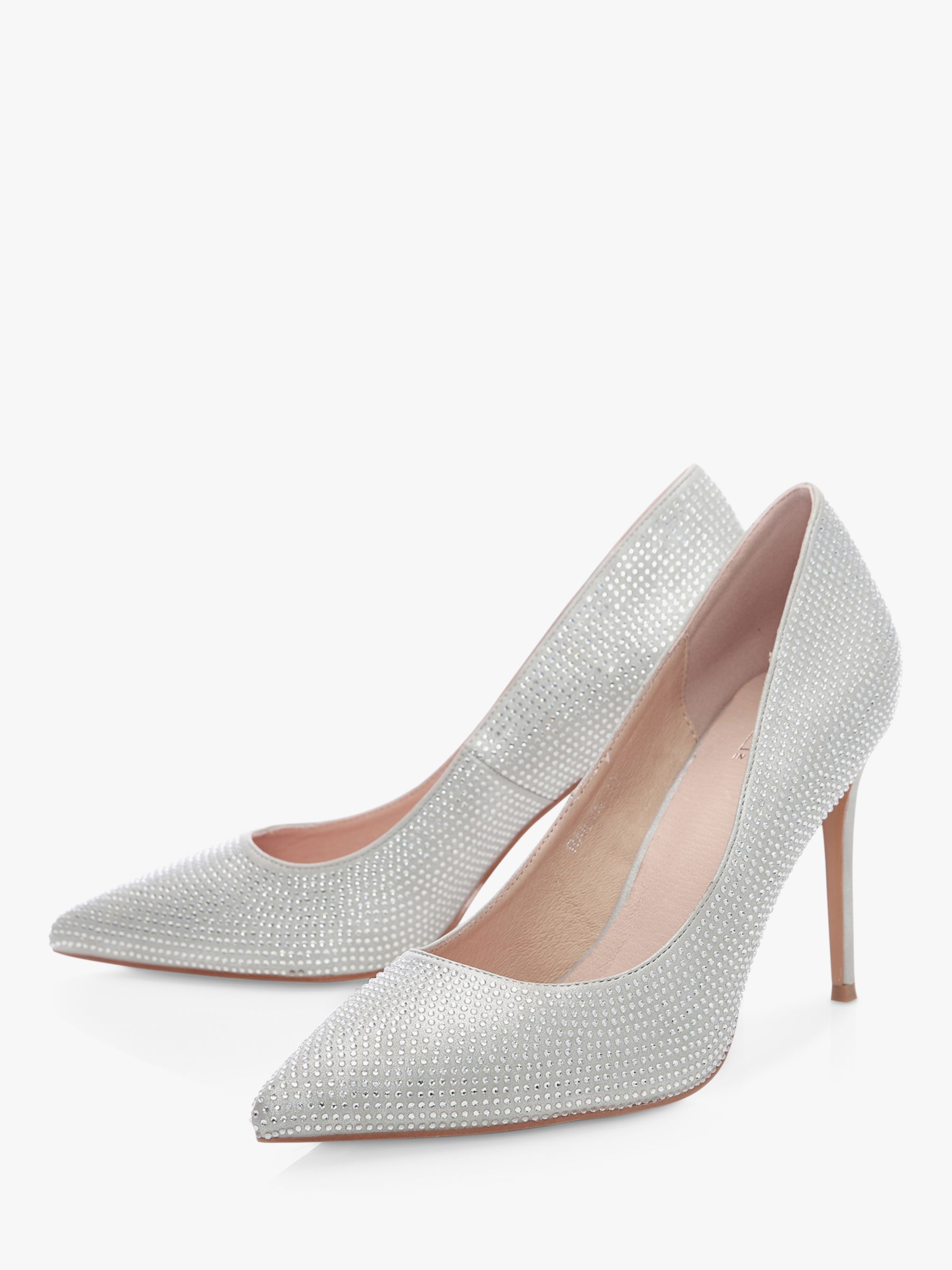 Moda in Pelle Railyn Court Shoes, Silver at John Lewis & Partners