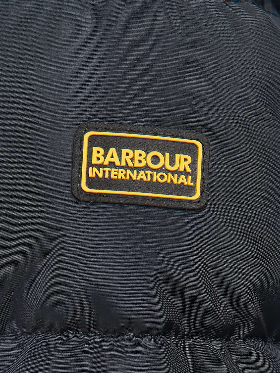 Buy Barbour International Track Line Long Quilted Hooded Coat Online at johnlewis.com