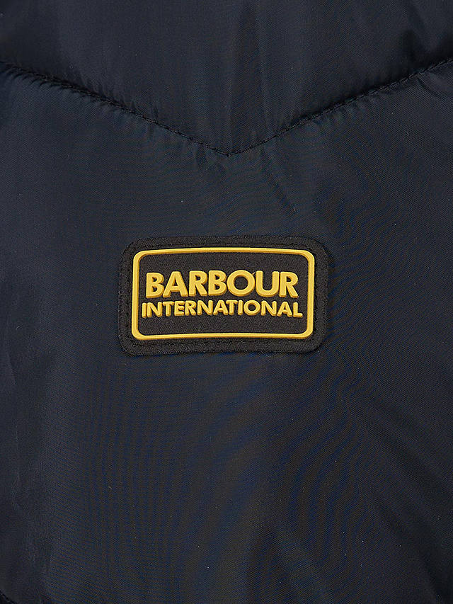 Barbour International East Moor Quilted Jacket, Black at John Lewis ...