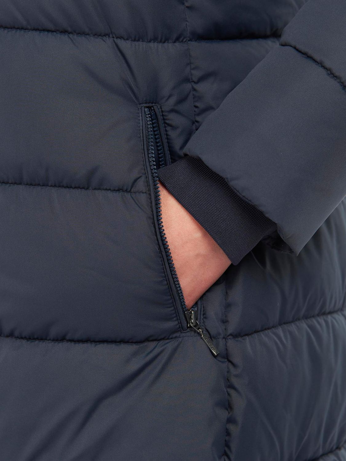 Barbour Avondale Quilted Jacket, Dark Navy at John Lewis & Partners