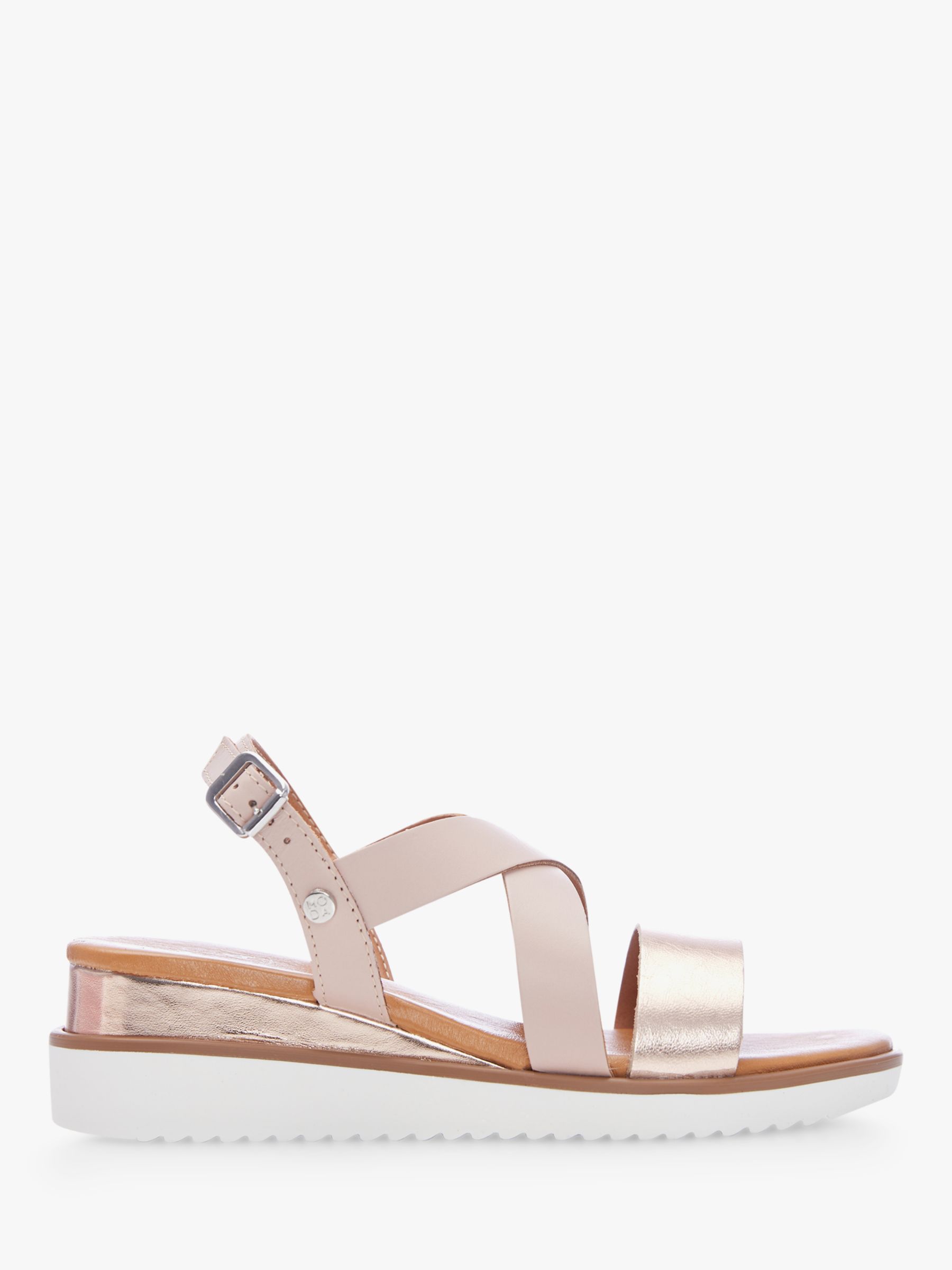 Moda in pelle store rose gold sandals