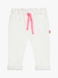 Billieblush Baby Paperbag Waist Plain Fleece Lined Joggers, Ivory