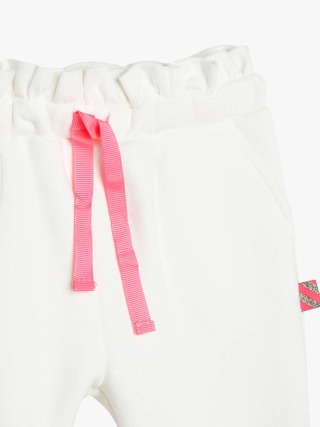 Buy Billieblush Baby Paperbag Waist Plain Fleece Lined Joggers, Ivory Online at johnlewis.com