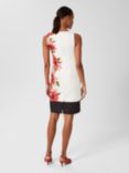 Hobbs Moira Poppy Print Dress, Red/Multi