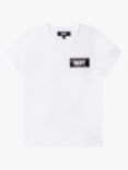 DKNY Kids' Logo Short Sleeve T-Shirt, White