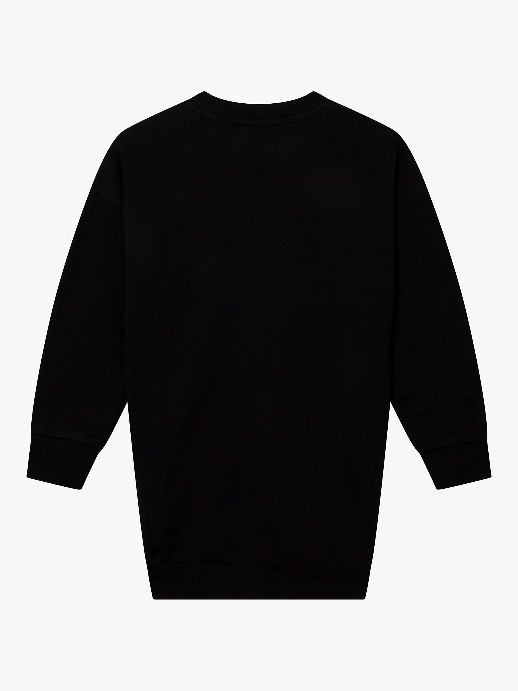 Buy DKNY Kids' Do Your Thing Logo Sweatshirt Dress, Black Online at johnlewis.com