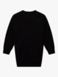 DKNY Kids' Do Your Thing Logo Sweatshirt Dress, Black