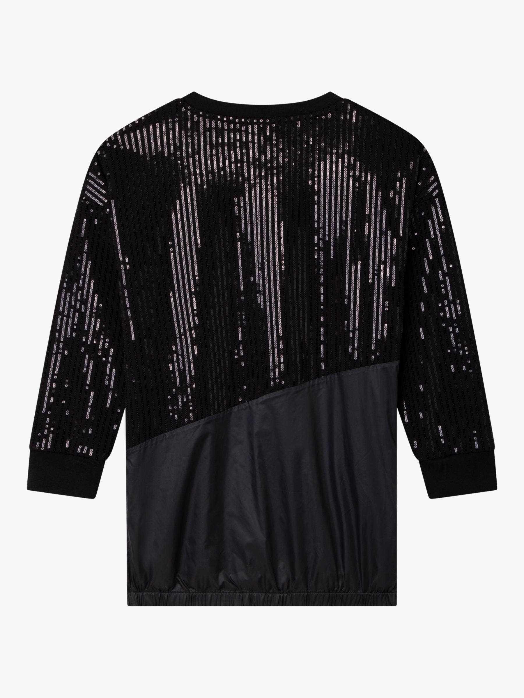 Buy DKNY Kids' Fancy Sequin Dress, Black Online at johnlewis.com