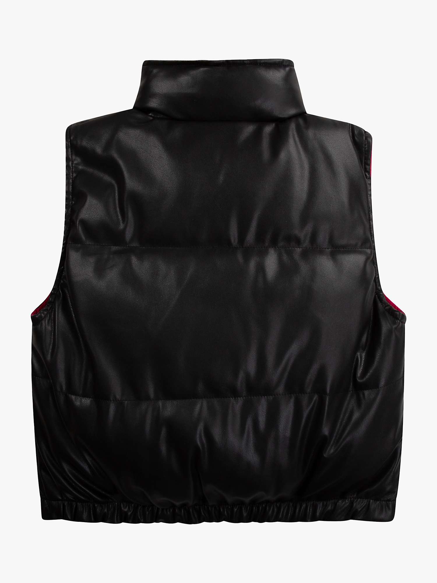 Buy DKNY Kids' Reversible Puffer Gilet, Black/Pink Online at johnlewis.com