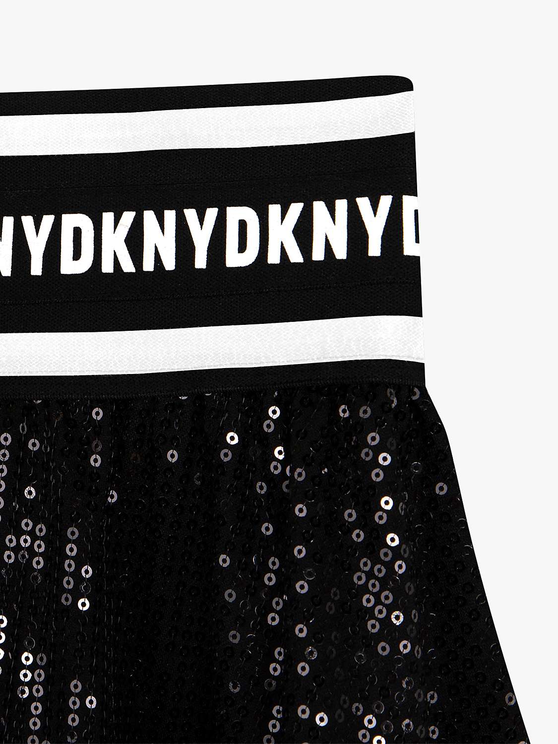Buy DKNY Kids' Sequin Skirt, Black Online at johnlewis.com