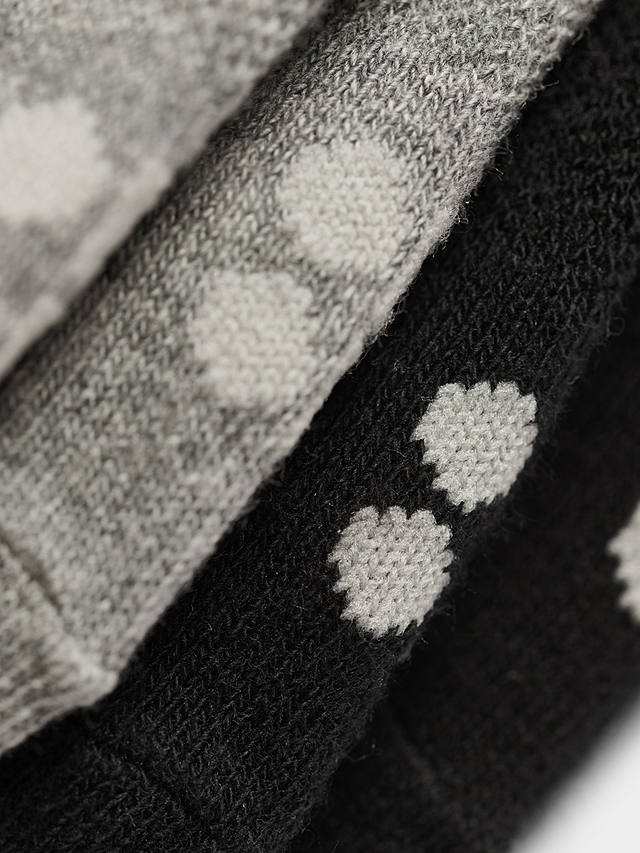 Sweaty Betty Pilates Socks, Pack of 2, Black/Grey