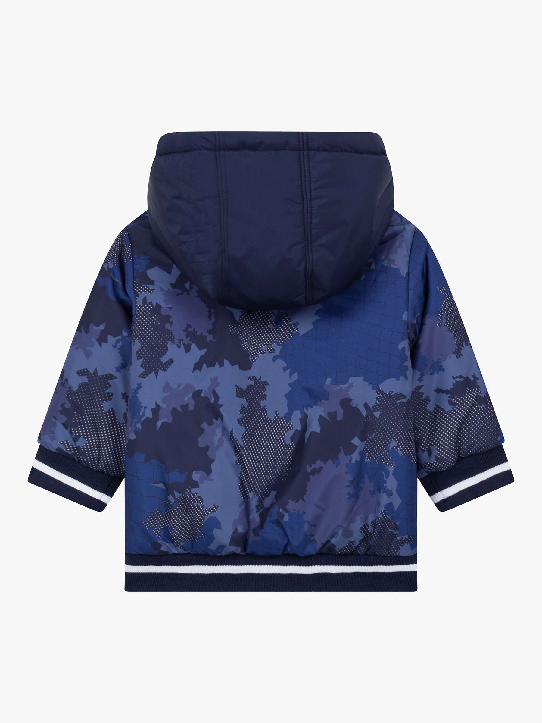 Buy Timberland Baby Camouflage Print Puffer Jacket, Navy Online at johnlewis.com