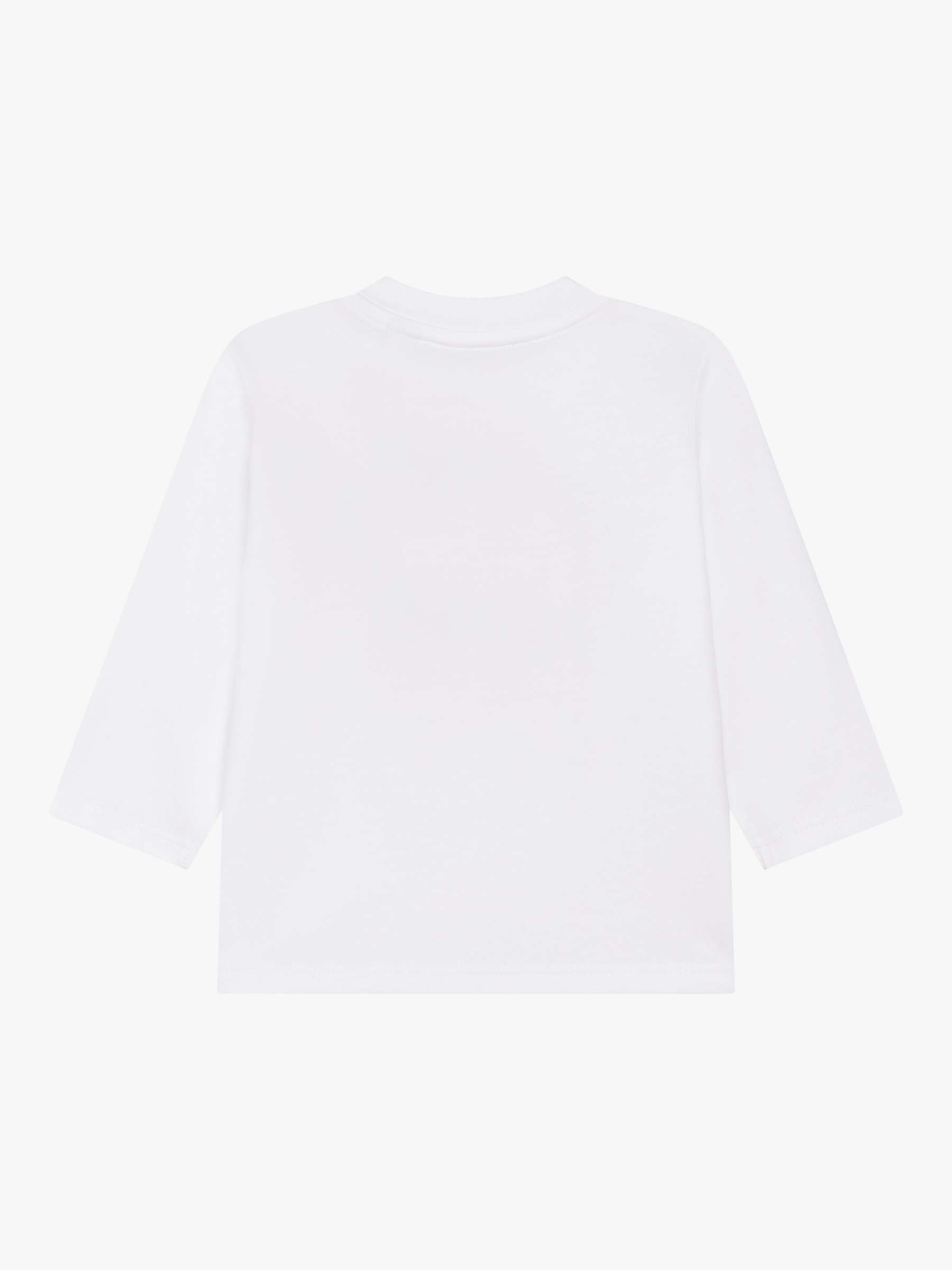 Buy Timberland Baby Organic Cotton Logo Long Sleeve T-Shirt, White/Red Online at johnlewis.com